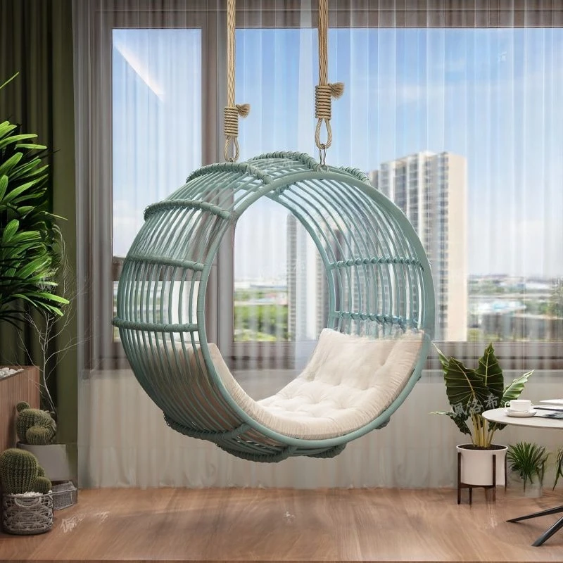 Hanging chair bedroom girl dream small apartment Internet celebrity cradle living room room bird's nest hanging basket indoor