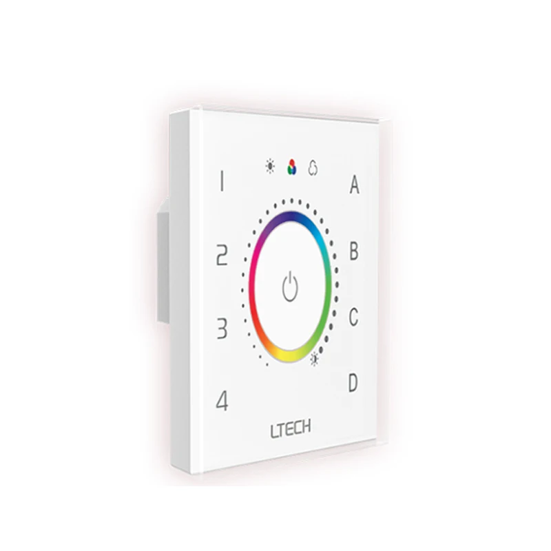 LTECH New Dali Master Controller Dimmer CT RGB RGBW Led Lamp Use Wall Touch Panel Control EDT1 EDT2 EDT3 EDT4 Power Suppy