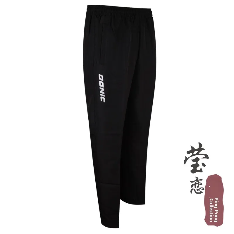 Donic Long Sve Tenis Meja Orm Set untuk Pria dan Wanita Olahraga Cetition Twear Celana Panjang Perlengkapan Penggemar Fitn