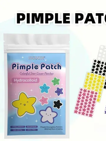 280/1120/1680pcs Seven-Color Star Pimple Patches – Invisible Hydrocolloid Dots for Fun & Gentle Skincare