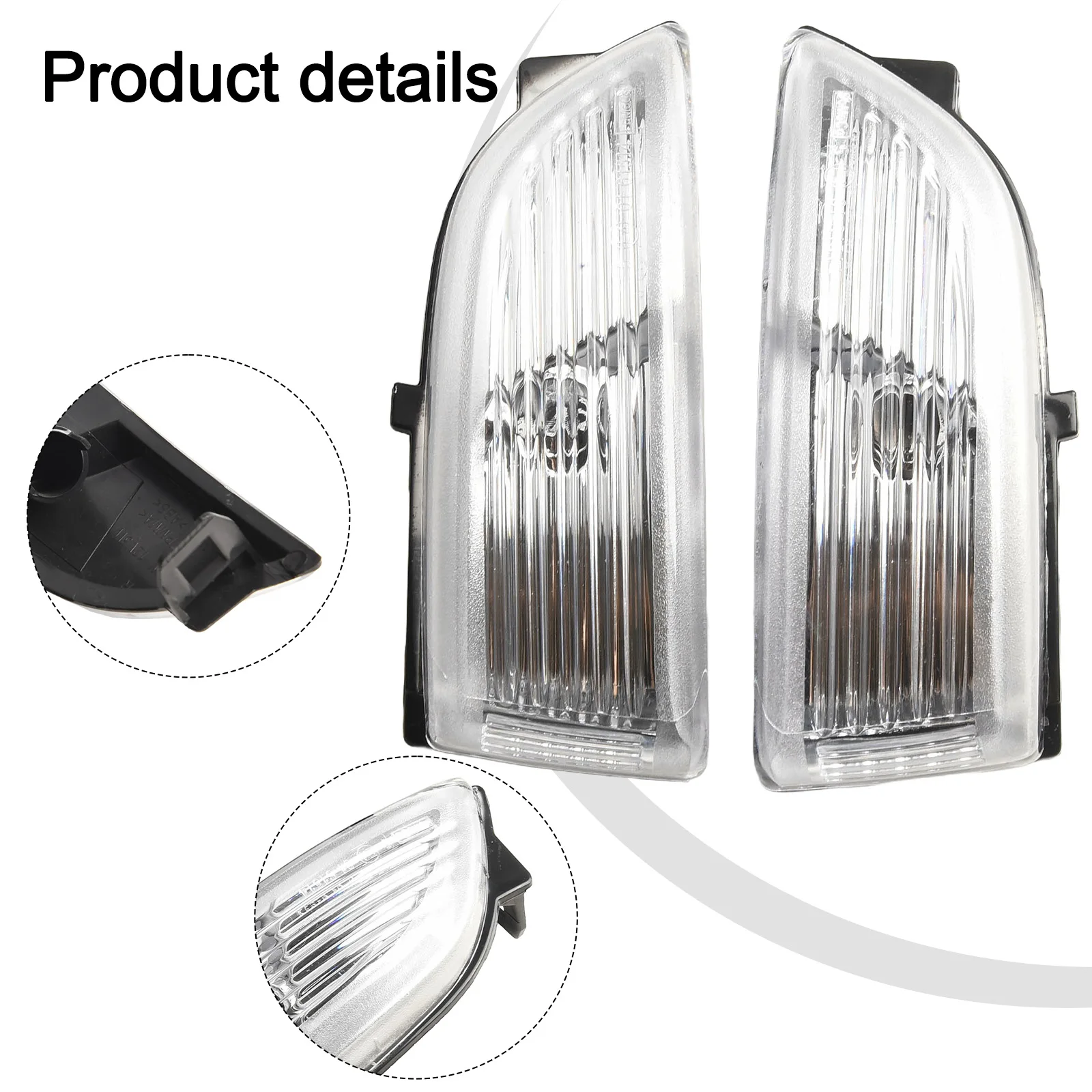 

Brand New Wing Mirror Light Cover Mirror Cover AB39 13A356 AA Cover Replacement Only Lamp Housing Side Mirror Lamp