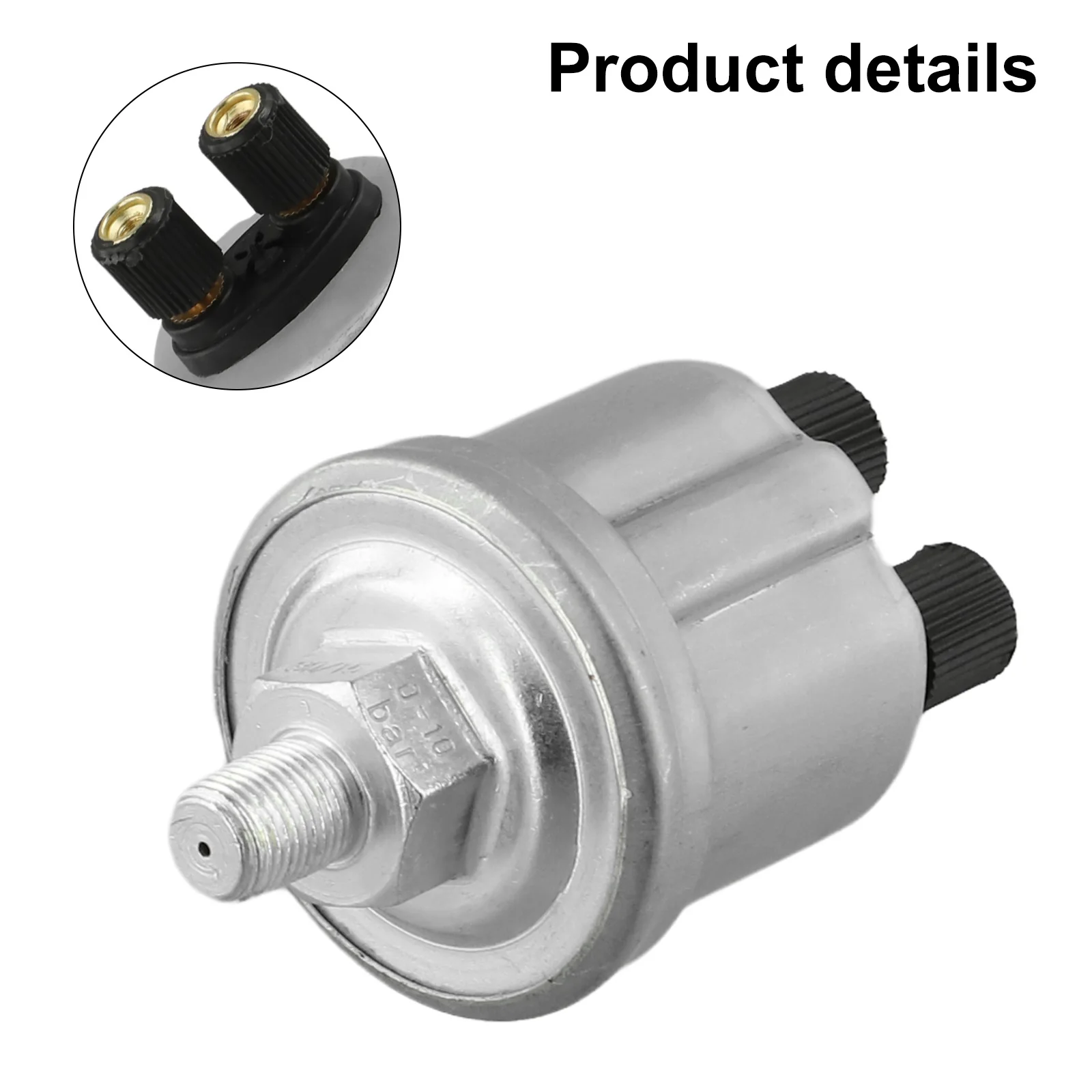 

For VDO Compatible Oil Pressure Sensor Sender Unit 010 Bar Measuring Range 1/8 27NPTF Thread for Reliable Operation