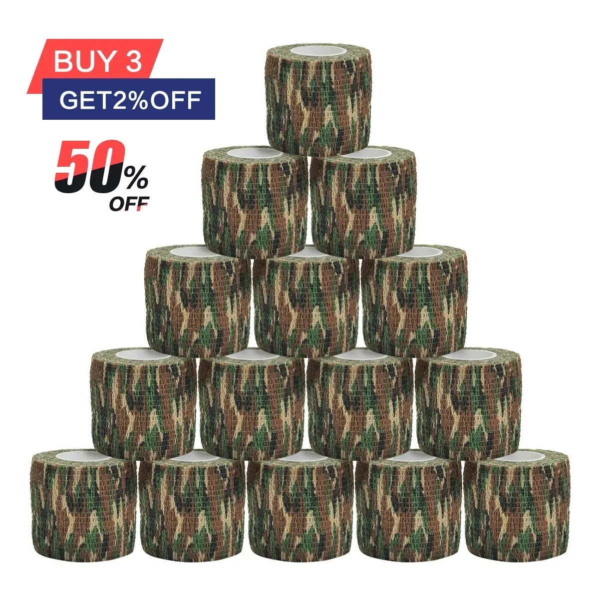 Jungle Elastic Outdoor Hunting Camouflage Tape Waterproof Wrap Durable Self Adhesive Elastic Bandage