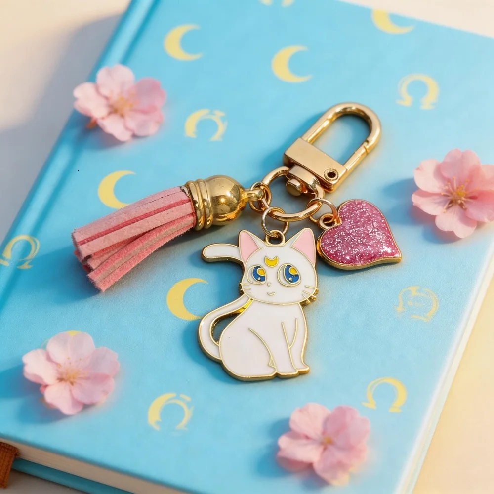 Fashion Manufacturer Direct Sales Cute Rabbit Butterfly Cat Keychain Decoration Accessories Package Pendant Keyring Wholesale