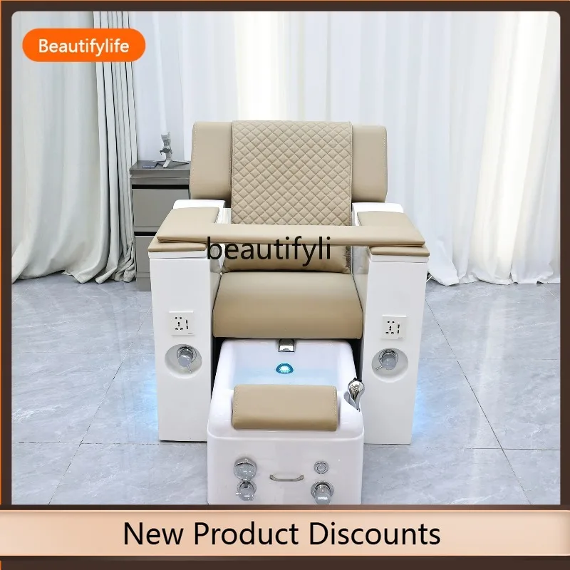 

F109 Nail art sofa, foot bath sofa, electric, integrated recliner and beauty salon special foot therapy and foot washing