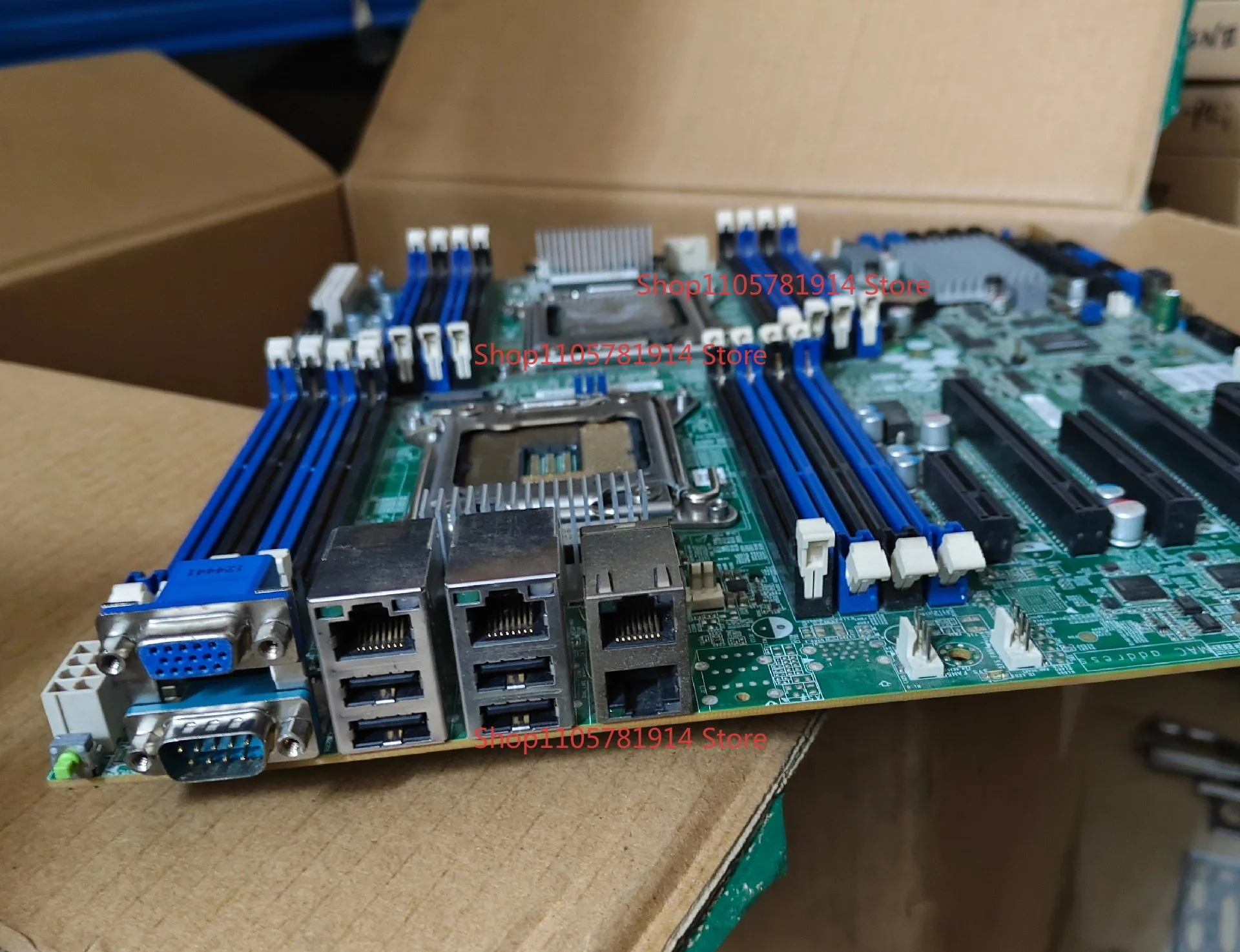 For Taian S7050GM4NR Dual Server Main Board LGA2011 C602 4 Gigabit Network Port DDR3 ECC