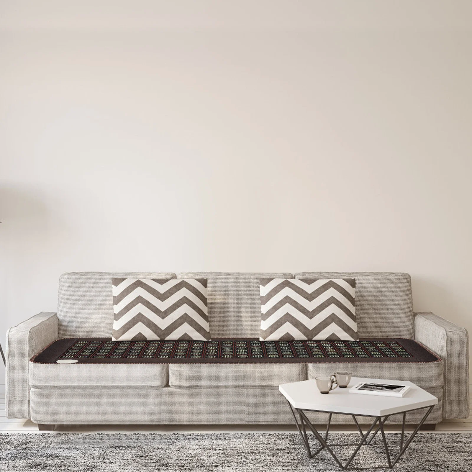 

Massage Mattress Heating Pad,59.06" X 19.69" Jade Heating Mat 110v Electric Stone Heating Mattress with Adjustable Temperature&T