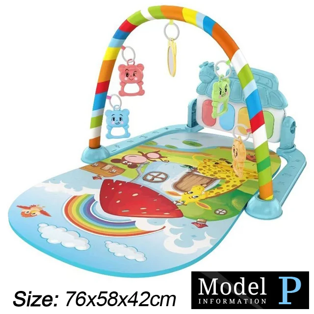 Baby Fitness Stand Muziek Spelen Gym Activiteit Speelgoed Pasgeboren Piano Kruipende Deken Pedaal Game Pad Vroeg Onderwijs 0-36 Maanden Geschenken