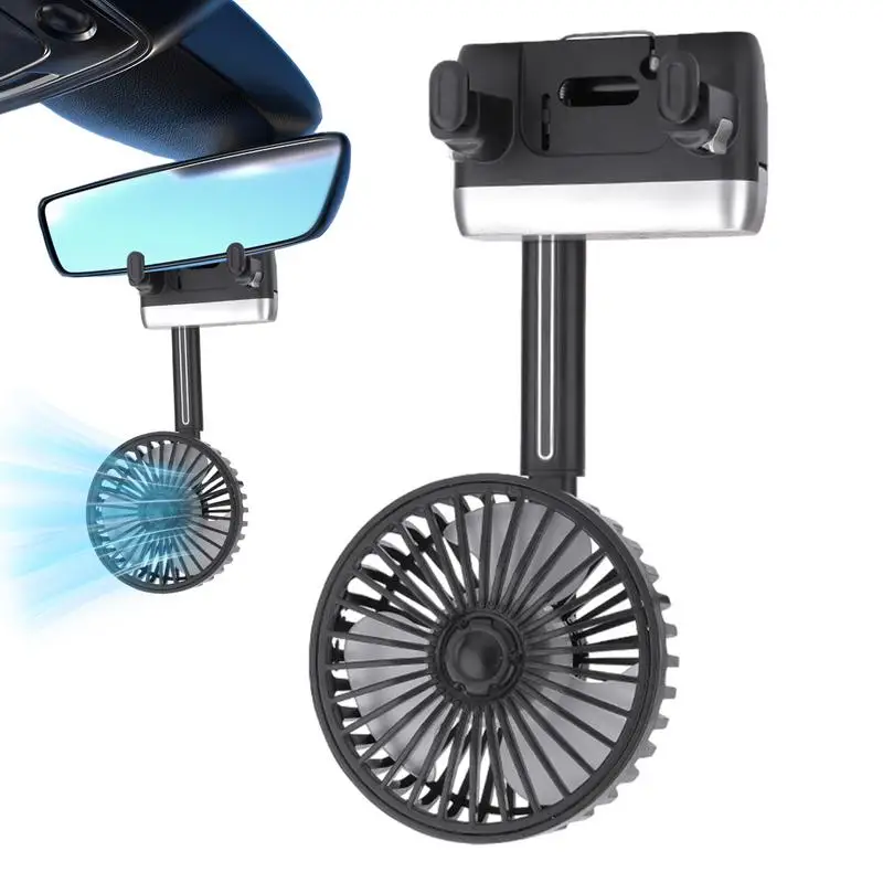 

Rearview Mirror Fan 12V 24V Cooling Fan For Rearview Mirror Quiet Electric Blower Plug And Play Cool Gadget For Vehicle Truck RV