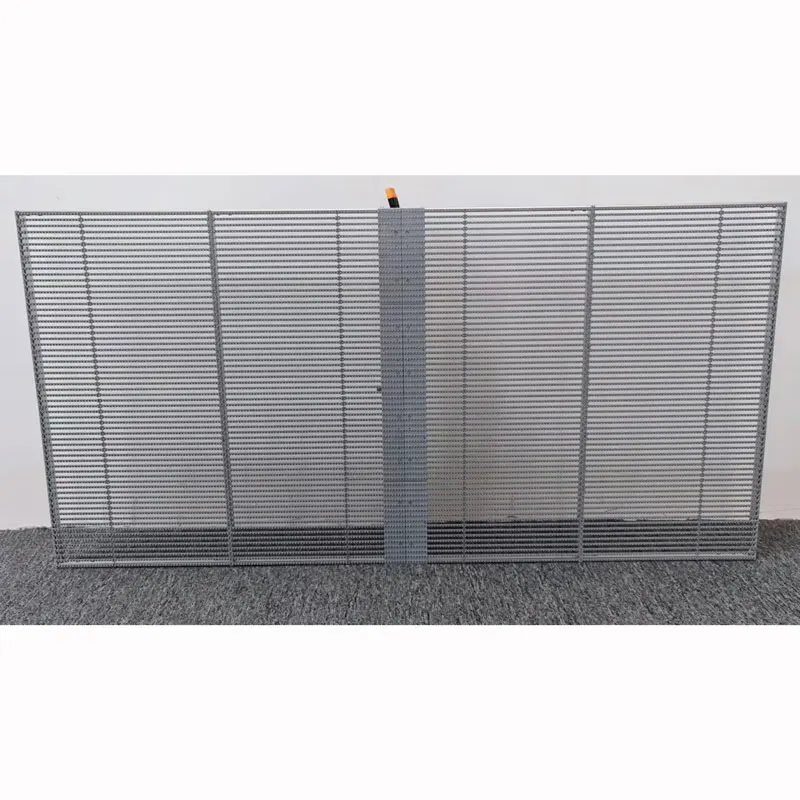 Indoor P3.91-7.82 Glass Window Transparent LED Video Wall Mall Bar Glass Panel Display Screen