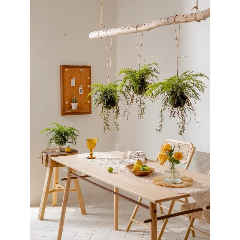 Simulated fern hanging ball hanging landscaping fake green plants advanced sense indoor wall decoration bionic plants