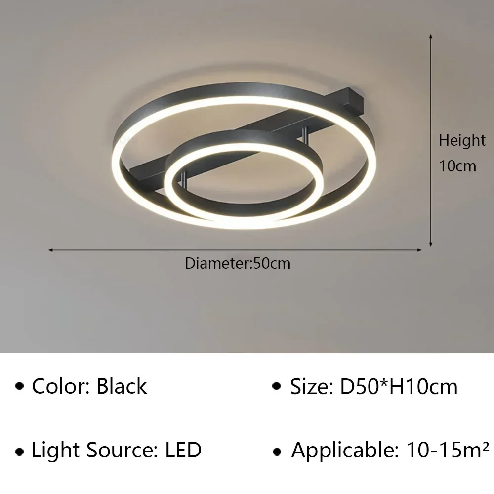 Modern LED Ceiling Lamp Industrial Style Chandelier for Living Dining Room Bedroom Home Decortion Indoor Lighting Fixture Luster