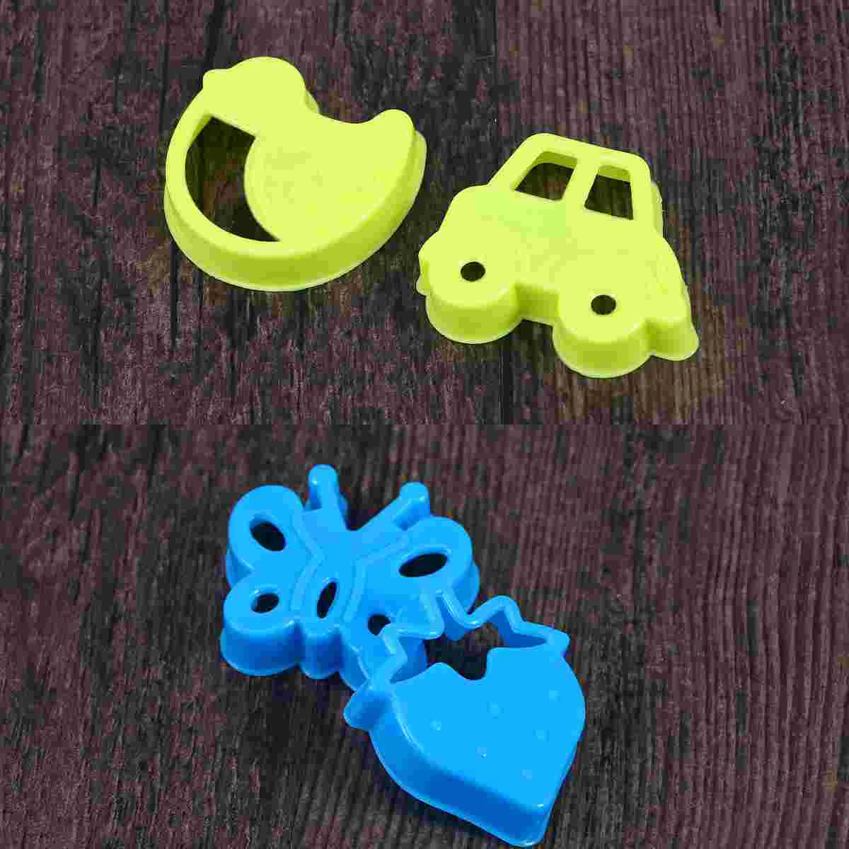 8 pezzi gioca stampi per sabbia set di giocattoli per sabbia da spiaggia set di vassoi per sabbia set di stampi per sabbia per bambini (fiore farfalla/colore casuale)