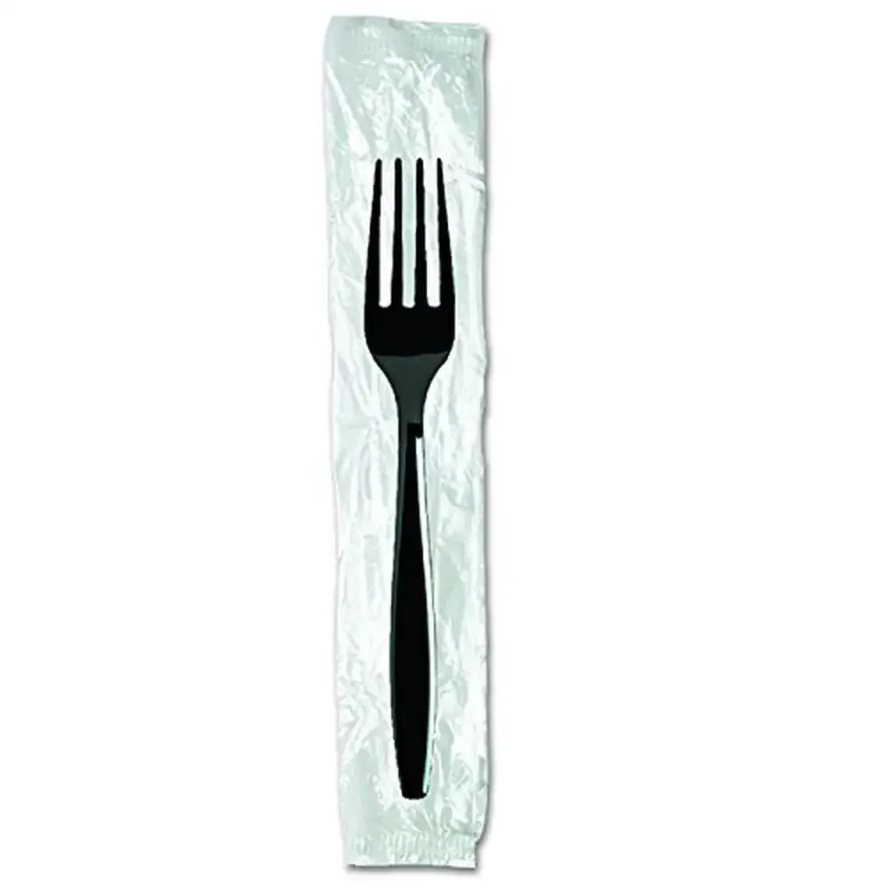 Individually Wrapped Heavy-Weight Polystyrene Plastic Fork 7.13