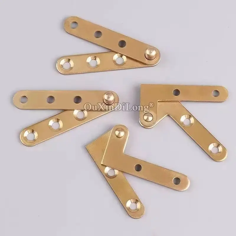 Brand New 4Pairs Pure Brass Furniture Cabinet Door Hinges Hidden Inset Door Pivot Hinges Install Up and Down