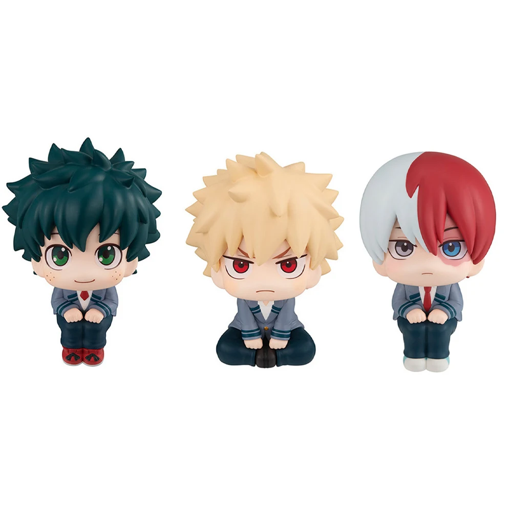 

Anime MHA Figure Midoriya Izuku Todoroki Shoto Action Figure Bakugou Katsuki figurine Hero Doll Collect Model look up toys Gifts