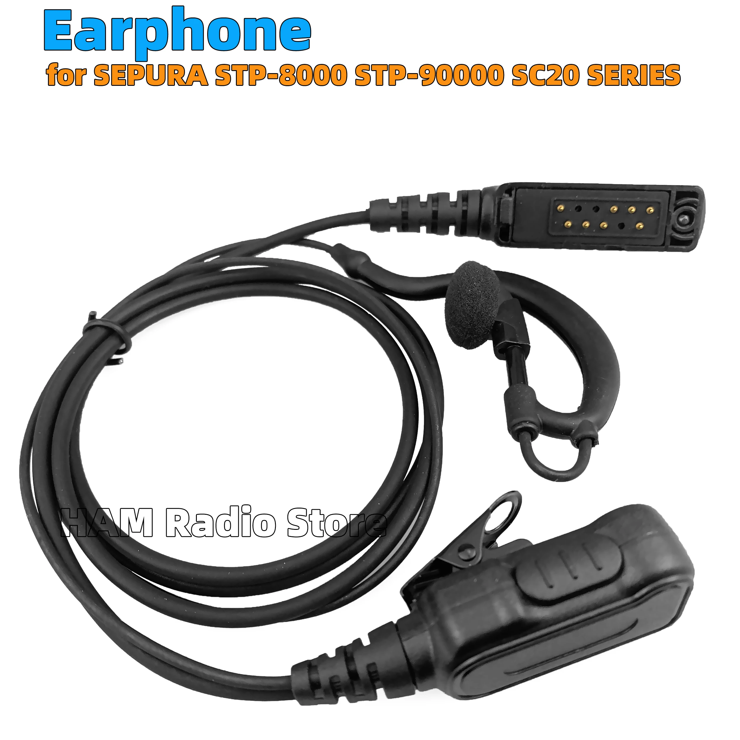 

PTT Mic Headset for SEPURA STP8000 STP8030 STP8035 STP8038 STP8040 STP8080 STP9000 SC20 SC21 SCL3 Radio Walkie Talkie Earphone
