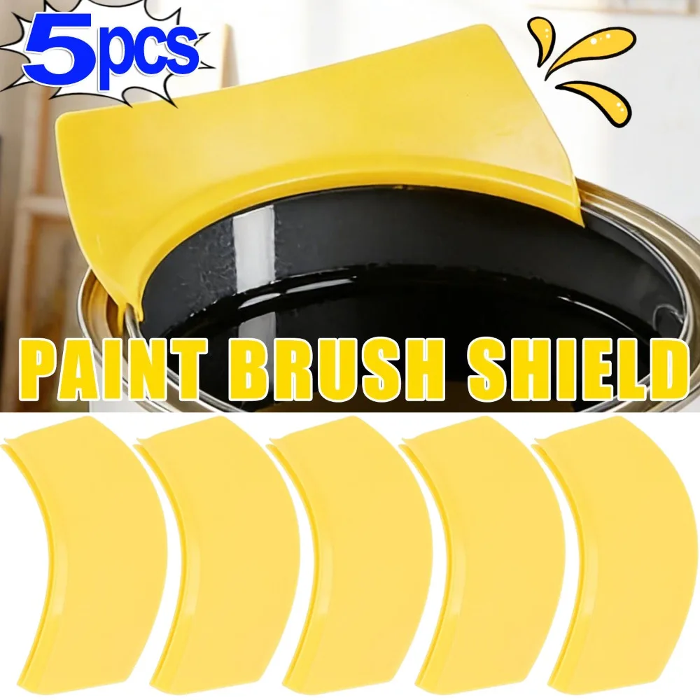 

5/1PC Paint Pouring Spout Fits All Painting Can All in One Pouring Accessory Paint Brush Holder Portable Paint Bucket Attachment