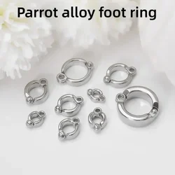 Parrot Foot Rings Metal Pet Bird Leg Rings Outdoor Fly Training Activity Anti-Lost Opening Clip Leash Accessories 4mm-15mm