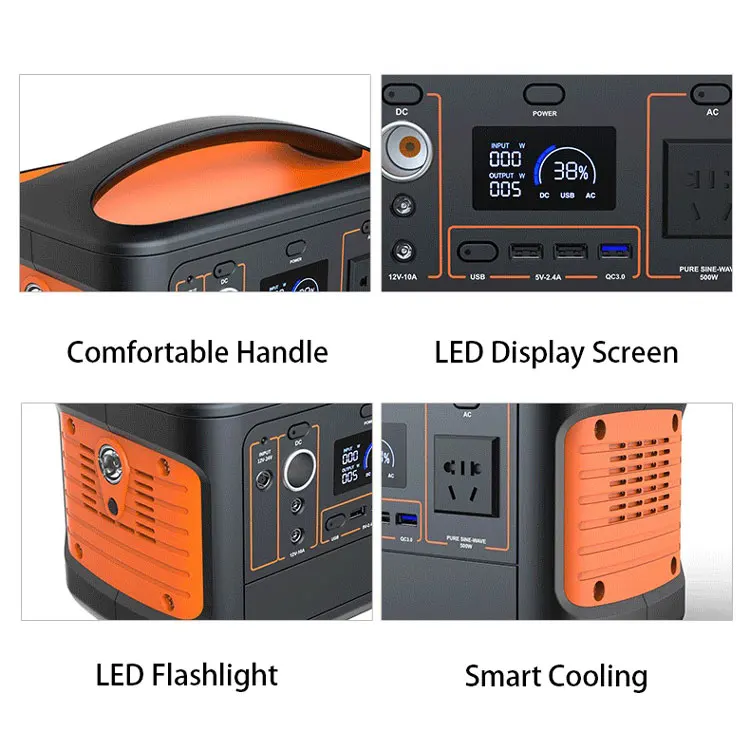 Energy Storage Power Supply Solar Power Generator With Solar Panel Electric Powered Generator Charger