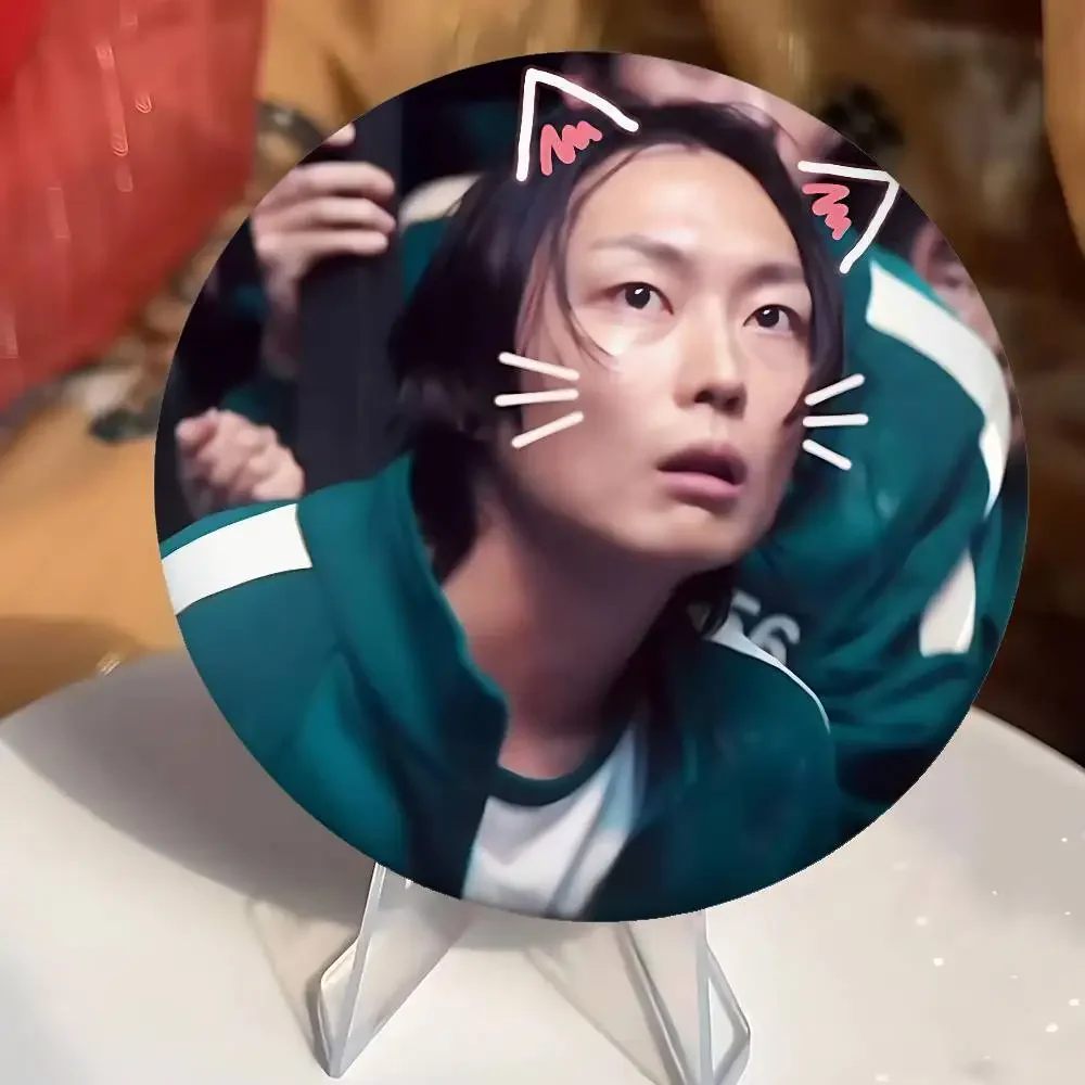 K-kangH-haneul-and-Roh J-Jae فوز شارات الإبداعية صفيح زر PinsBrooch الإبداعية يقتبس شارة الملابس على ظهره مجوهرات هدية #6