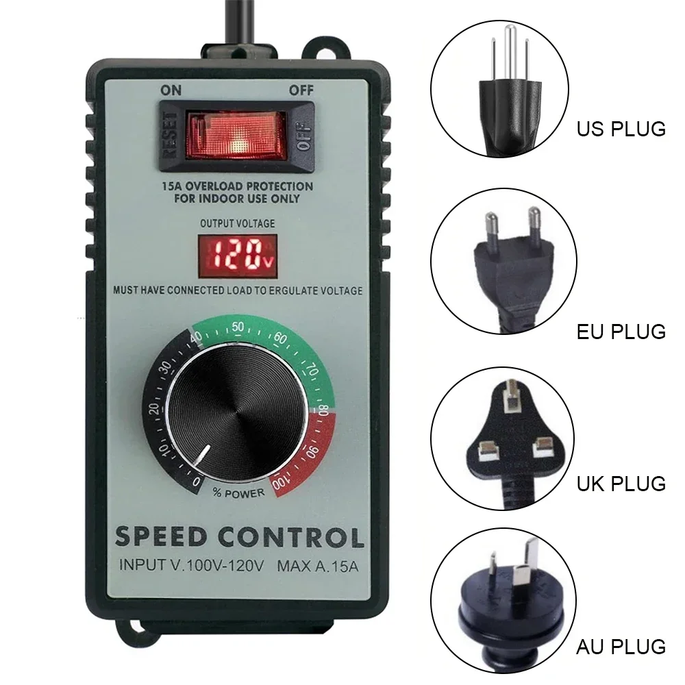 

AC Motor Speed Controller 4000W Variable Voltage Regulator Adjustable Stepless Governor for Exhaust Fans, Drills, Angle Grinders