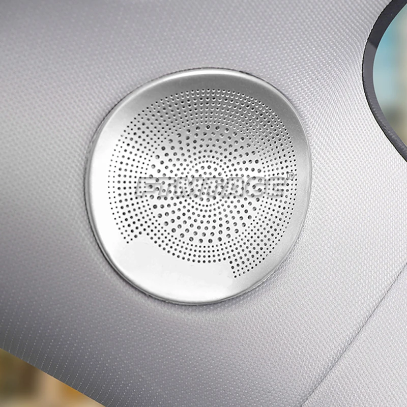 11 PC Car Audio Speaker Door Loudspeaker Cover Stickers Accessories for Tesla Model Y 2021 2022 2023 Stainless Steel Interior