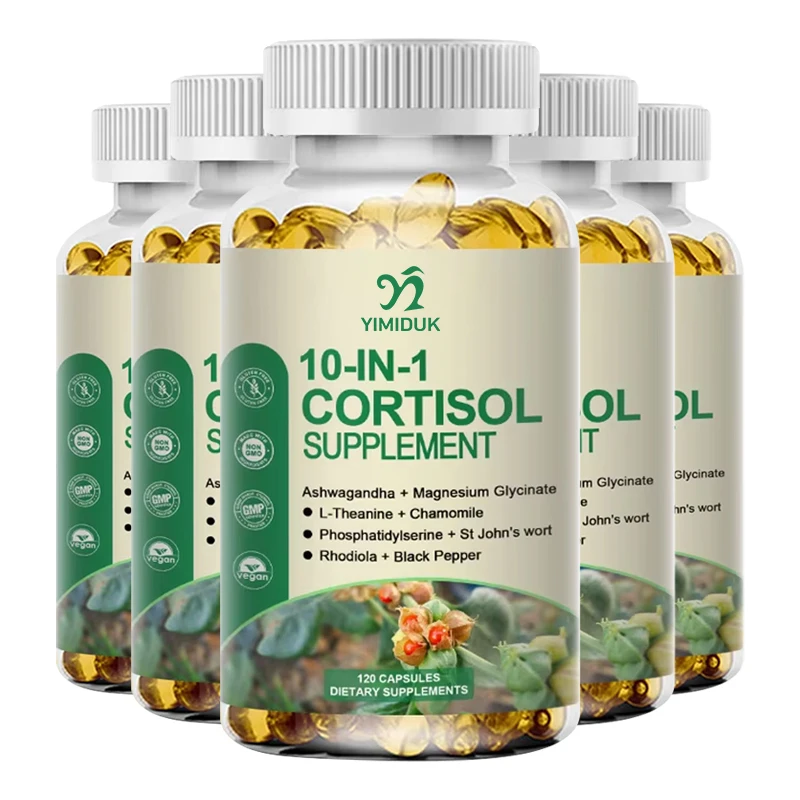 

Cortisol Health Capsules Supplement - Supports Adrenal Health, Regulates Cortisol, Promotes Relaxation, Increases Energy Levels