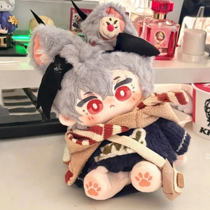 

20cm Game Arknights Logos Kawaii Cosplay Cotton Doll Body Ears Cartoon Anime DIY Change Suit Soft Plushies Toy Figures Fans Gift