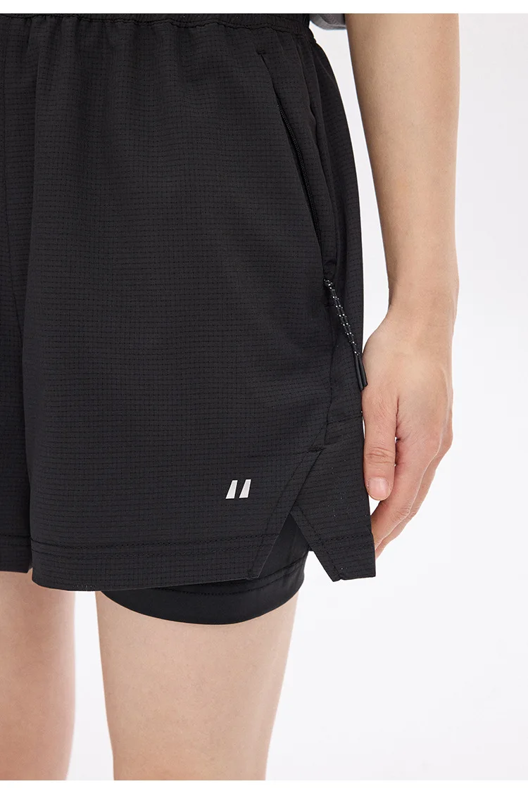 Unisex 2-in-1 Laufshorts Schnelltrocknend Fitness-Shorts Doppelschichtige Kompressions-Laufhose Sportliche Fitness-Jogging-Shorts – Detail 27