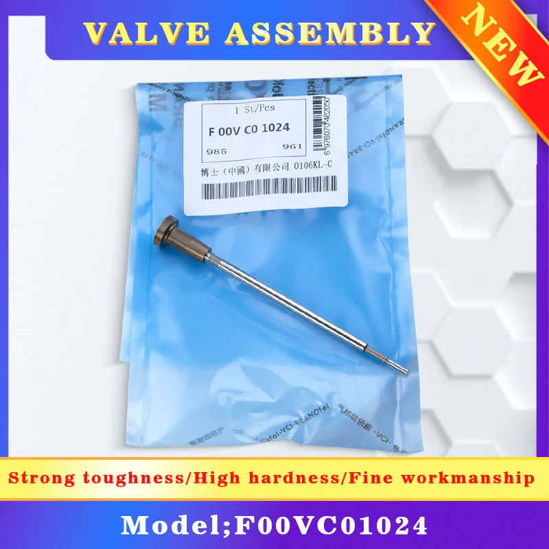 F00VC01024 Diesel Common Rail Injector Control Valve Assembly Automotive Engine Valve Assembly Suitable for 0445110097 LC515