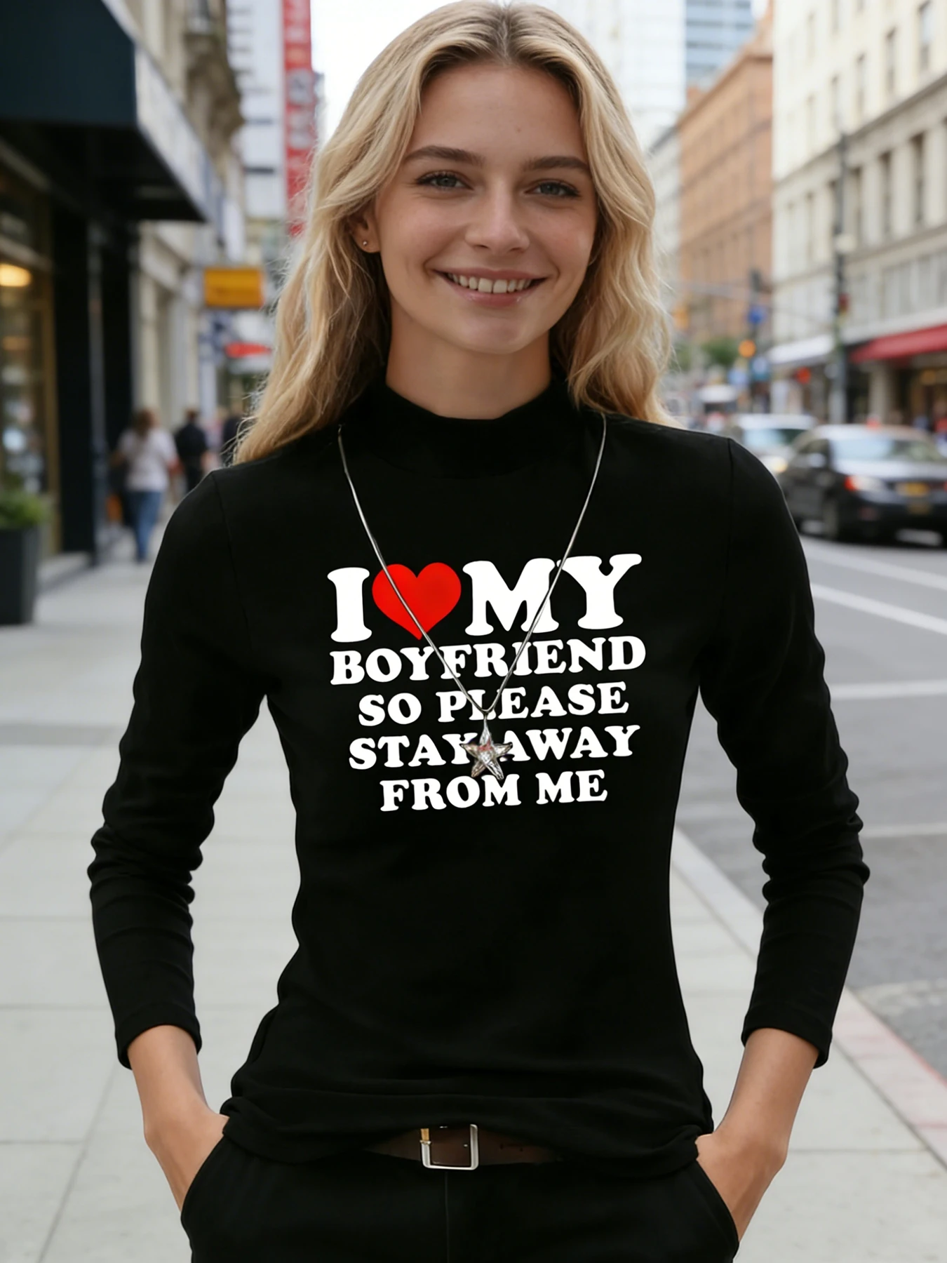 Dames T-shirt met opstaande hals en lange mouwen Witte rozenprint Casual blouse Basic dagelijks T-shirt Zachte warme top voor dagelijkse kleding