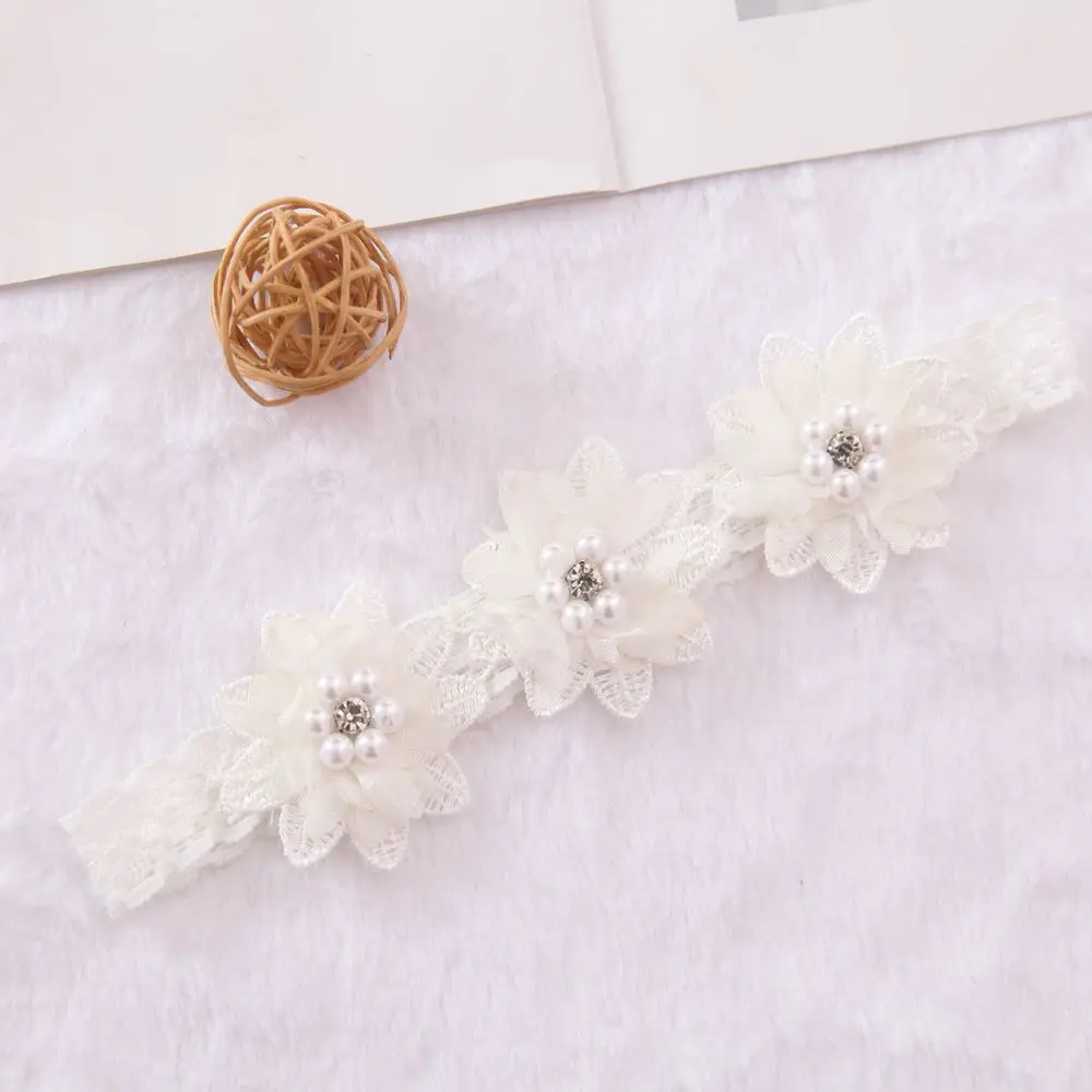 Baby-Stirnband Koreanische Neugeborenen-Blumen-Stirnbänder Baby-Mädchen Haaraccessoires DIY Schmuck Kinder Fotografie-Requisiten – Detail 13