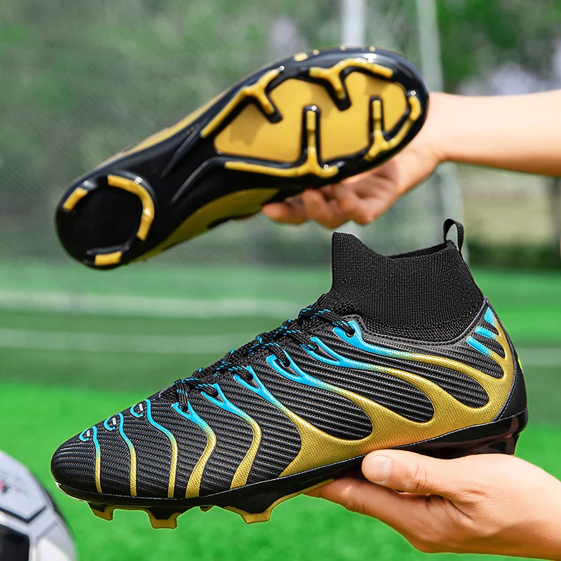 

New Men Soccer Shoes Cleats Grass Futsal Comfortable Turf Football Boots Sports Ultralight FG/TF Non Slip Indoor Adult Sneakers