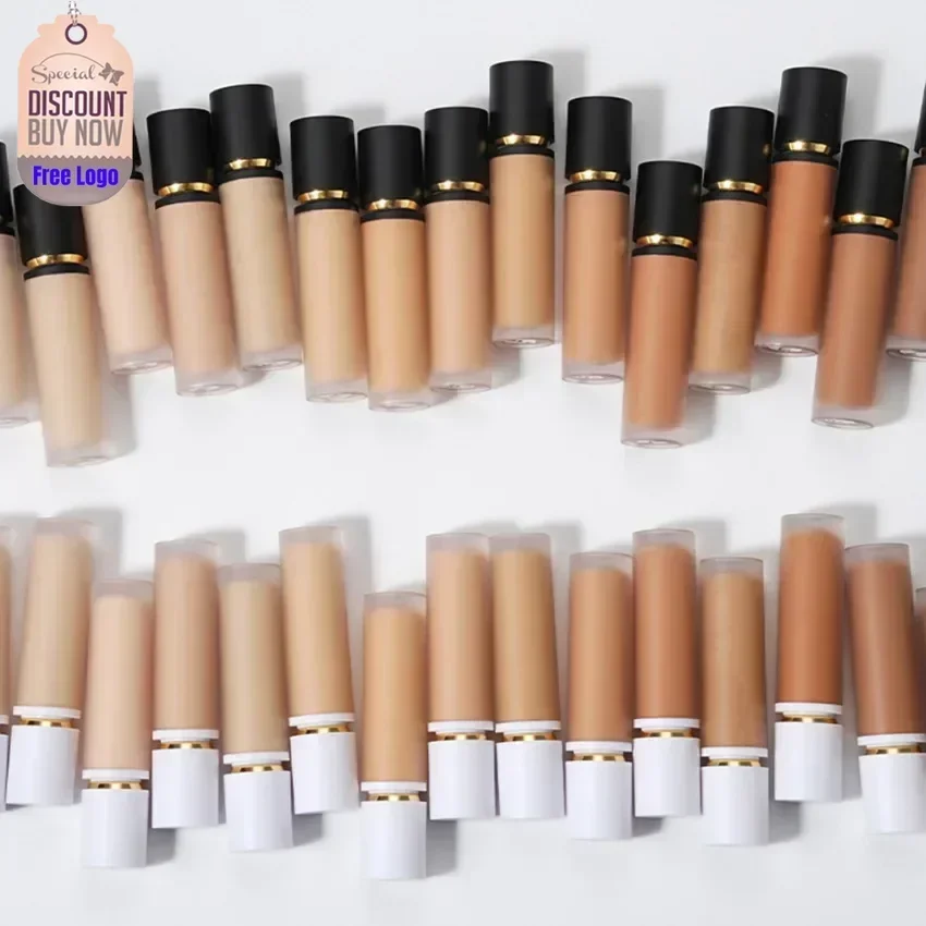 Custom 9ml Full Coverage Liquid Concealer Natural Finish Long Lasting Under The Eyes Dark Circles Cover Waterproof Bulk Makeup