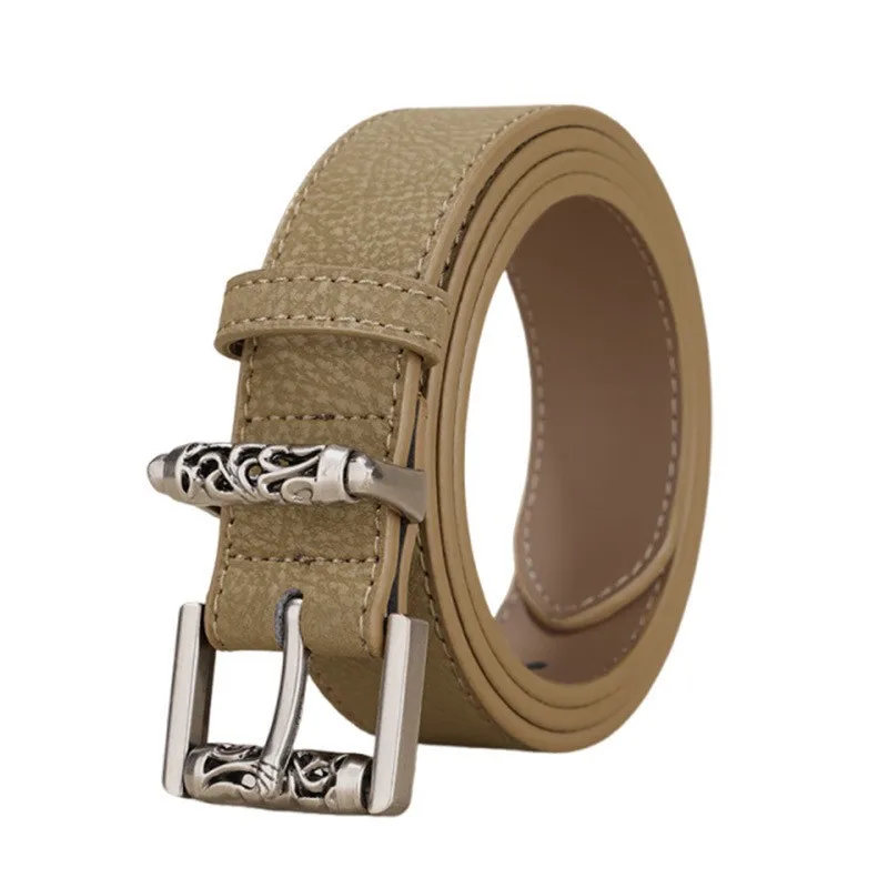 New style women's belt, high-grade retro pin buckle jeans belt, fashionable and versatile genuine leather belt
