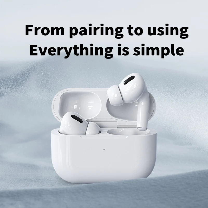 Auriculares inalámbricos con Bluetooth Air Pod, AirPods falsos TWS 5,3, auriculares estéreo Hi-Fi con Control táctil de largo alcance para iphone/Xiaomi