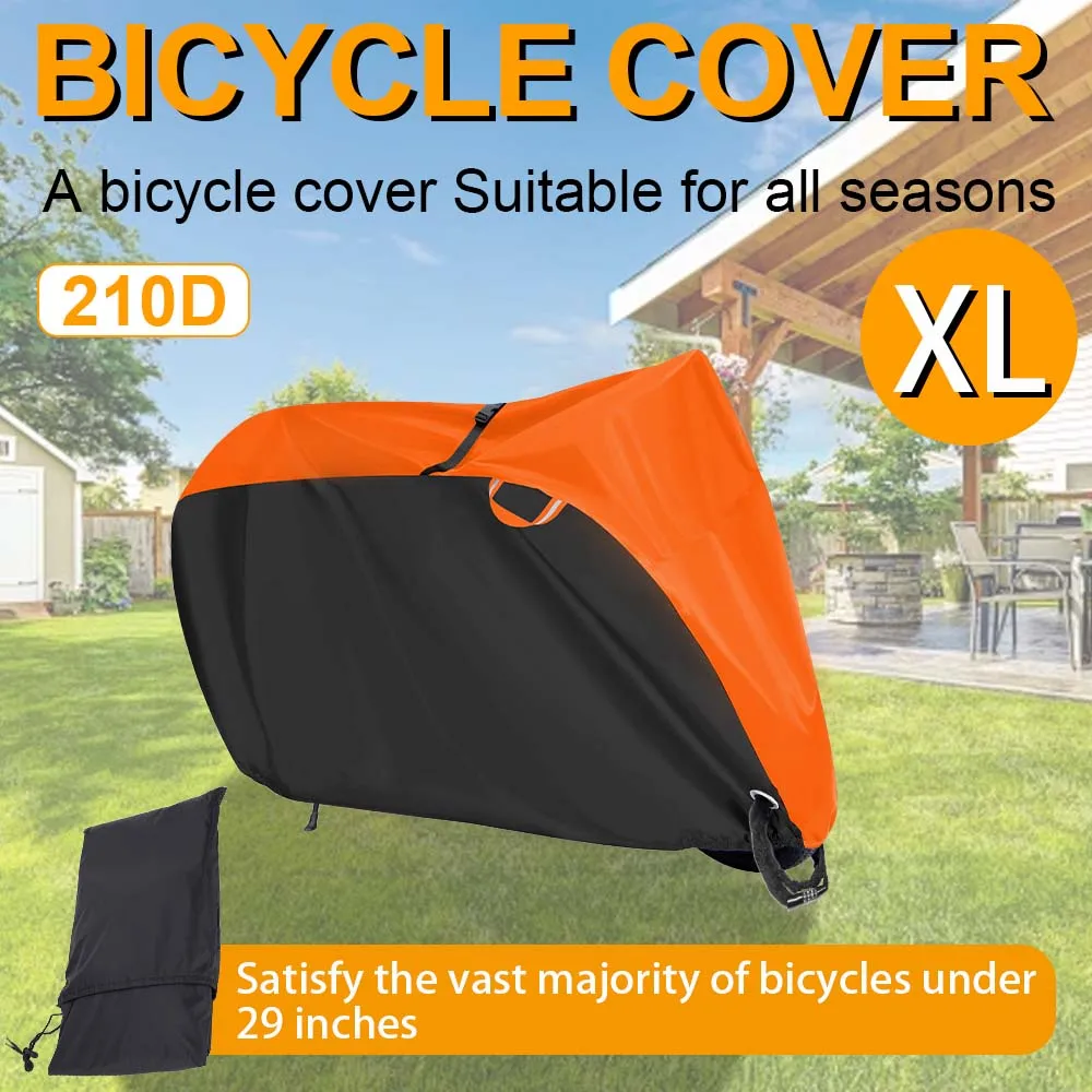 200*70*110cm 210D Material Bicycle Cover, Suitable For Waterproof, Dustproof and Snowproof Motorcycles and Bicycle Covers