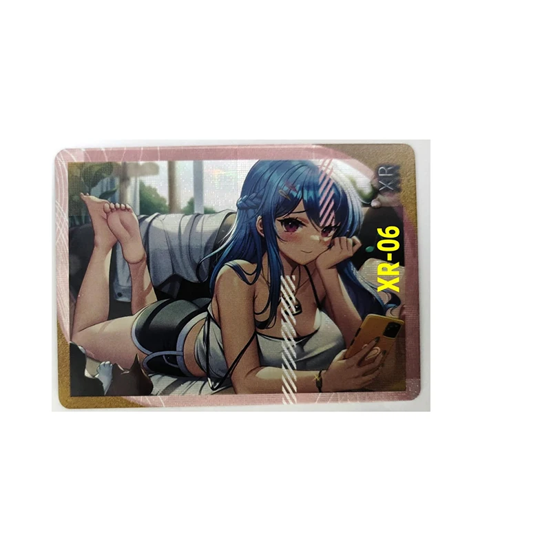 Goddess Story Xr Series Rem Ayanami Rei You Forger Anime Character Bronzing Collection Flash Card Cartoon Toys Christmas Gift