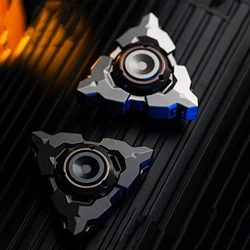 WANWU-EDC Magnetic Fidget Spinner, Aço Inoxidável, Zircão Liga, Fingertip Gyro, Metal Decompression Toy, Presente Requintado