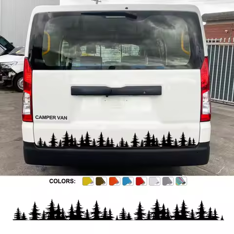 Van Back Door Bumper Sticker Decal for Van Caravan Truck Taxi Camping Rv Cargo Motorhome Vinyl Decor Auto Tuning Accessories