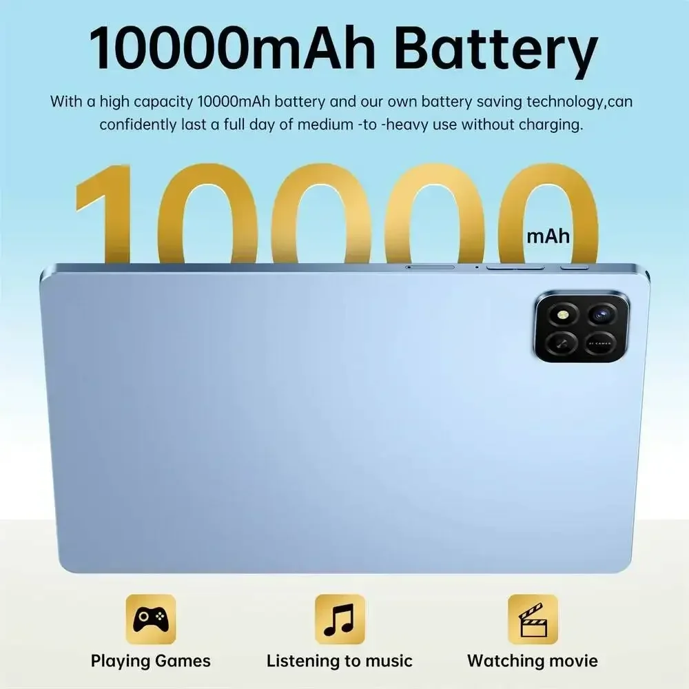 CHOTOG Pad 7s Pro 5G Dual SIM Tablet 10.1inch Tablet Android 15 16+32MP Tab 22GB+2TB Children's Tablets 10000mAh Tab PC