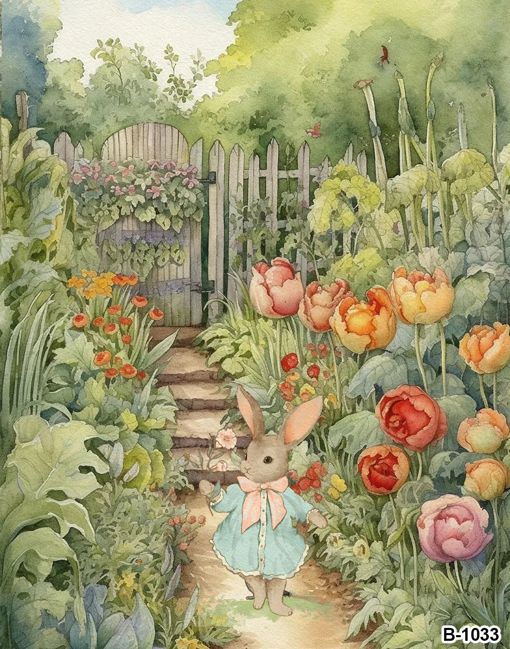 Photo Backdrop Rabbit Backdrop for Kids Birthday Party Cartoon Children Happy Easter Background Background for Party Wall Decor