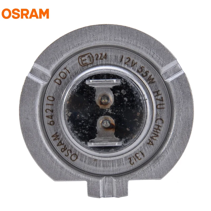 OSRAM-bombillas halógenas H7 clásicas para coche, 2 piezas, 12V, 55W, PX26d, 3200K, lámparas originales, calidad OEM, 64210, par