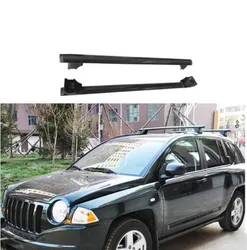 For Jeep Compass 2007 2008 2009 2010 Aluminum Alloy Roof Rack Rails Bar Luggage Carrier Bars Top Cross Bar Rack