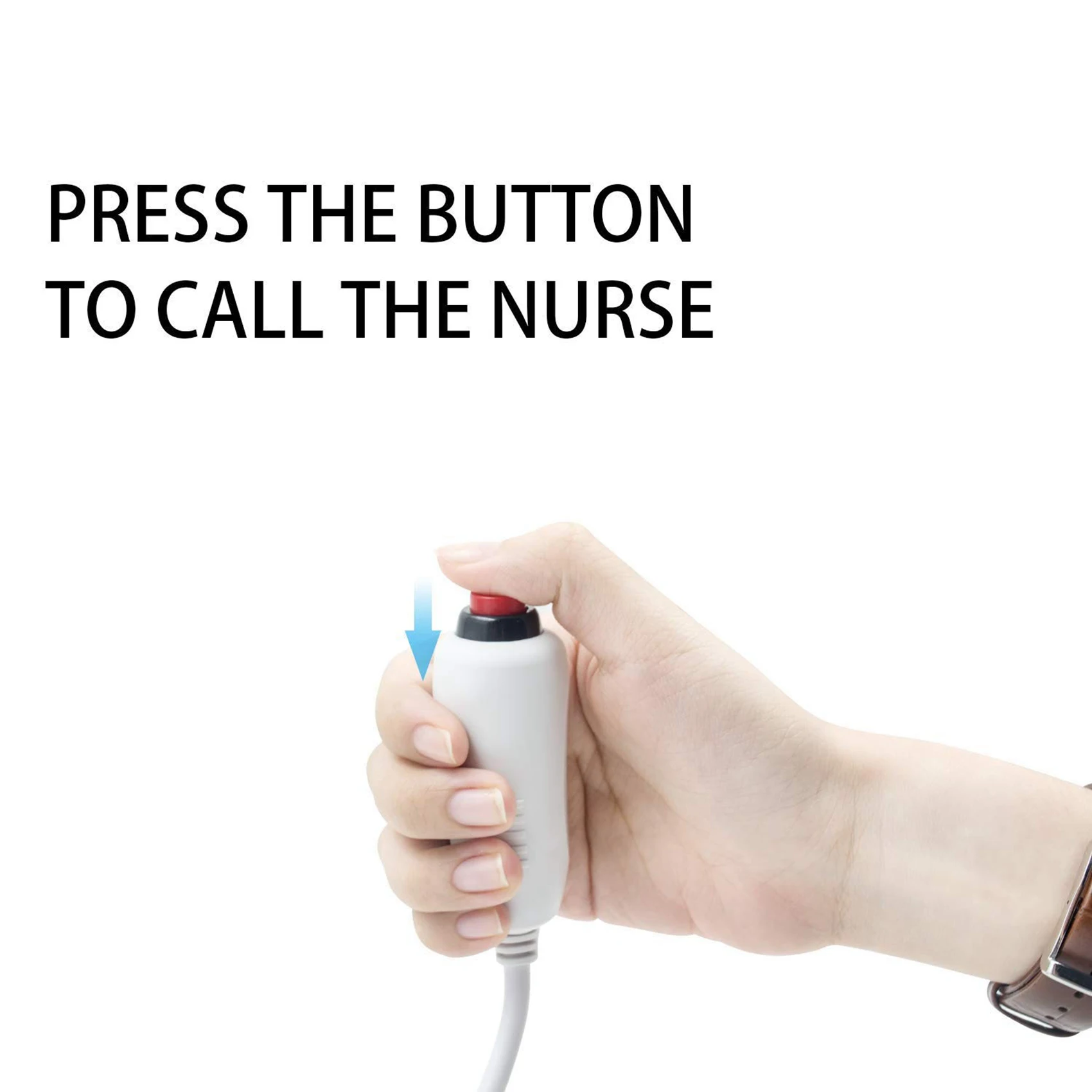 ABDE-20X Nurse Call Cable 6.35Mm Line Nurse Call Device Emergency Call Cable With Push Button Switch
