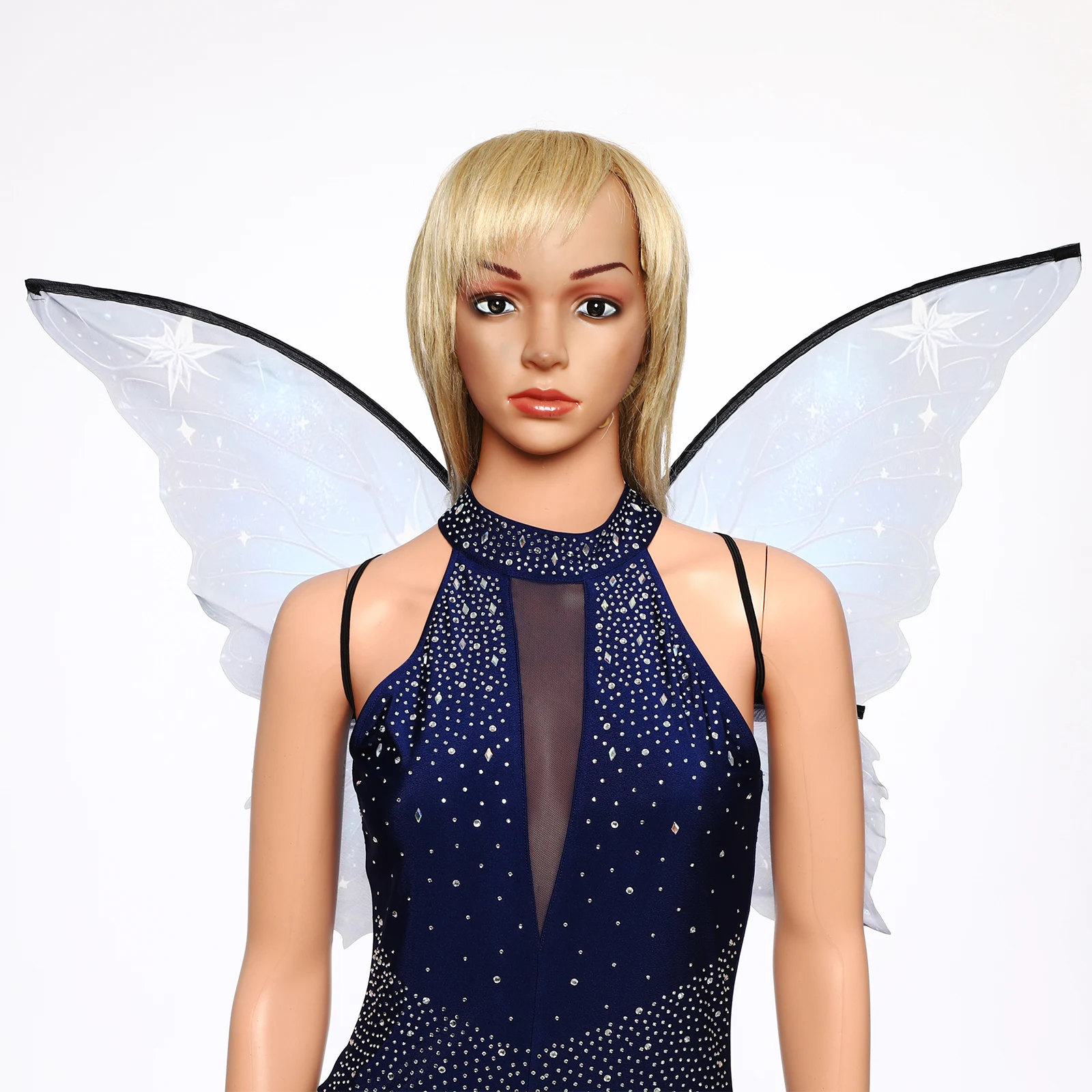 1pc feminino meninas cinta elástica falso flor fada borboleta asas traje acessório cosplay adereços para halloween vestir-se festa
