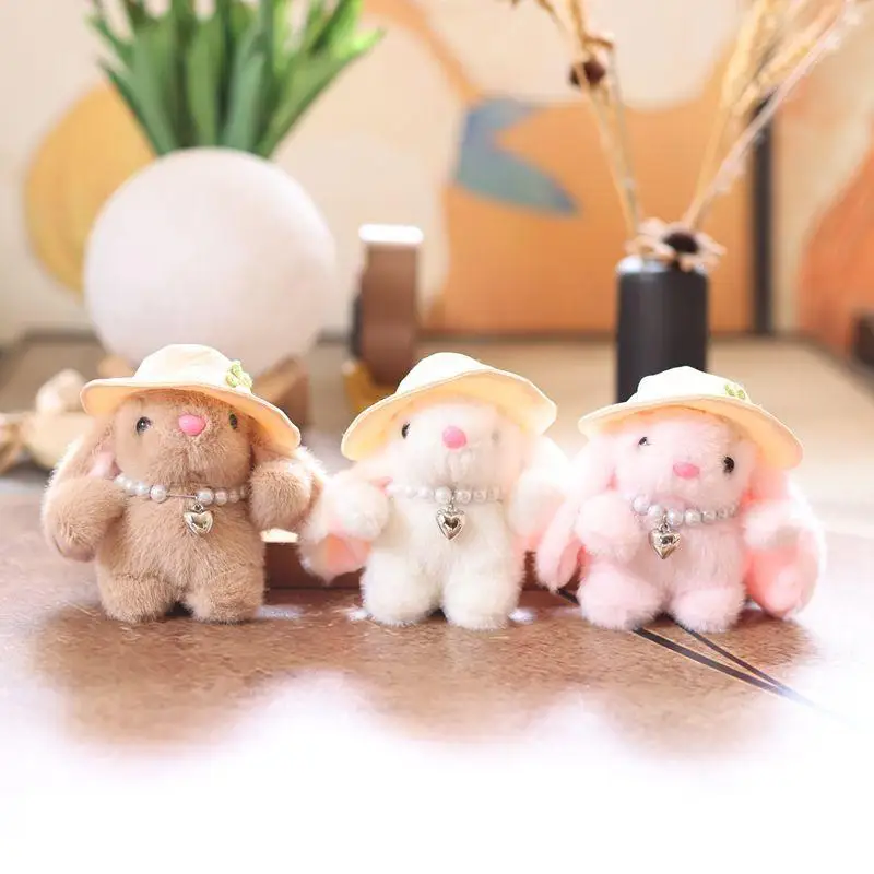 

Adorable Bunny Plush Keychain Stuffed Rabbit Doll Keyring for Bags and Backpacks Decor, Gifts for Girls
