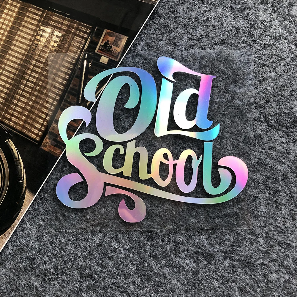 Old School Retro Reflective Car Stickers Motorcycle Motorbike Locomotive Fuel Tank Helmet Decorative Decals for XL 833 Road King