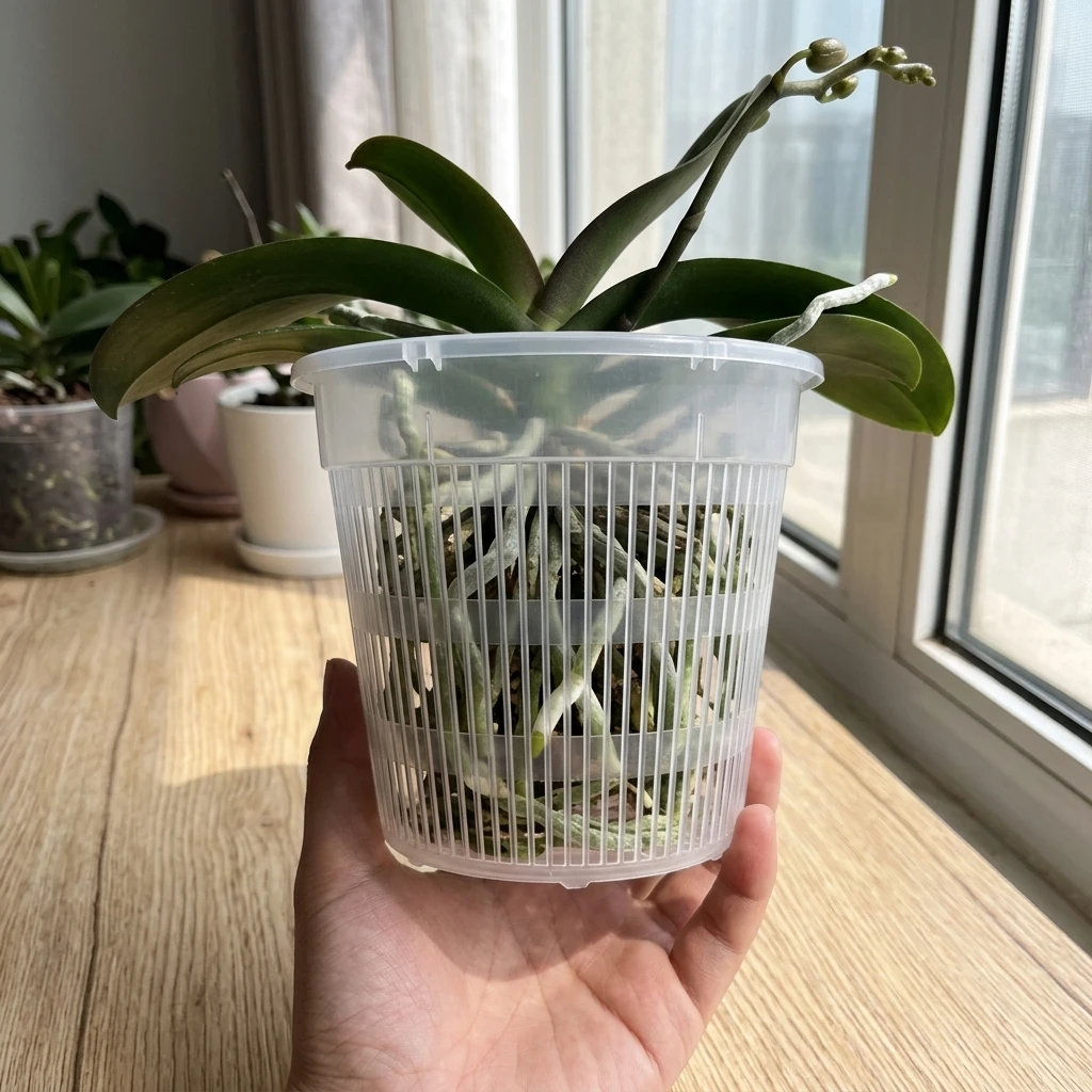 Butterfly Orchid Special Root Control Pot Plastic Breathable Hydroponic Flower Pot With Drainage Holes For Home Gardening